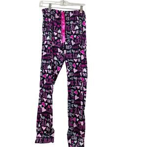 Women's sleep wear pants size Large black with pink 💕